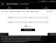 Tablet Screenshot of lexusofomaha.com